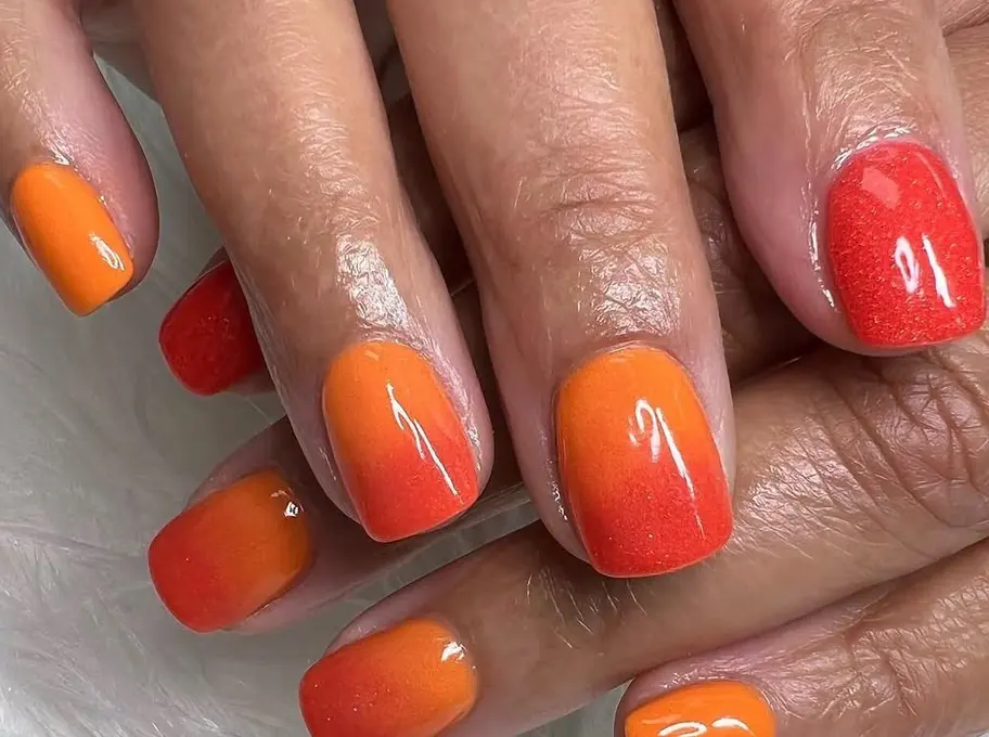 Orange and red gradient set