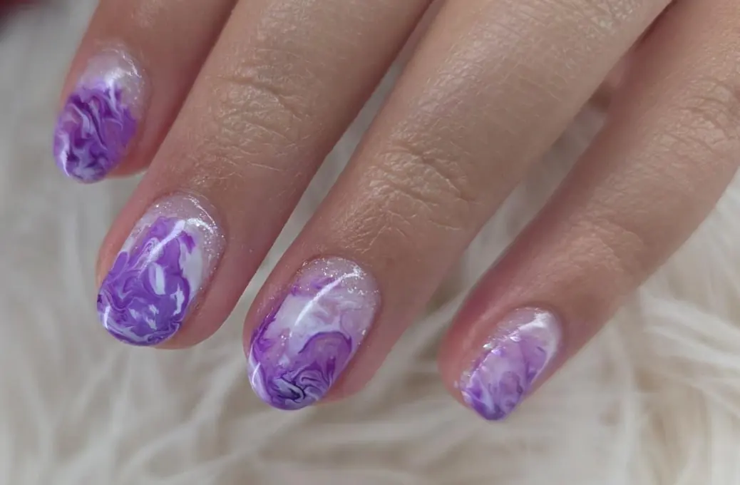 Purple set with a smoked finish